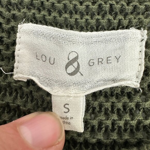 Lou & Grey Womens Olive Green Knit Tank Dress Small Cotton & Polyester - Picture 4 of 7